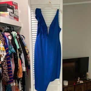 Elegant Blue Women's Dress